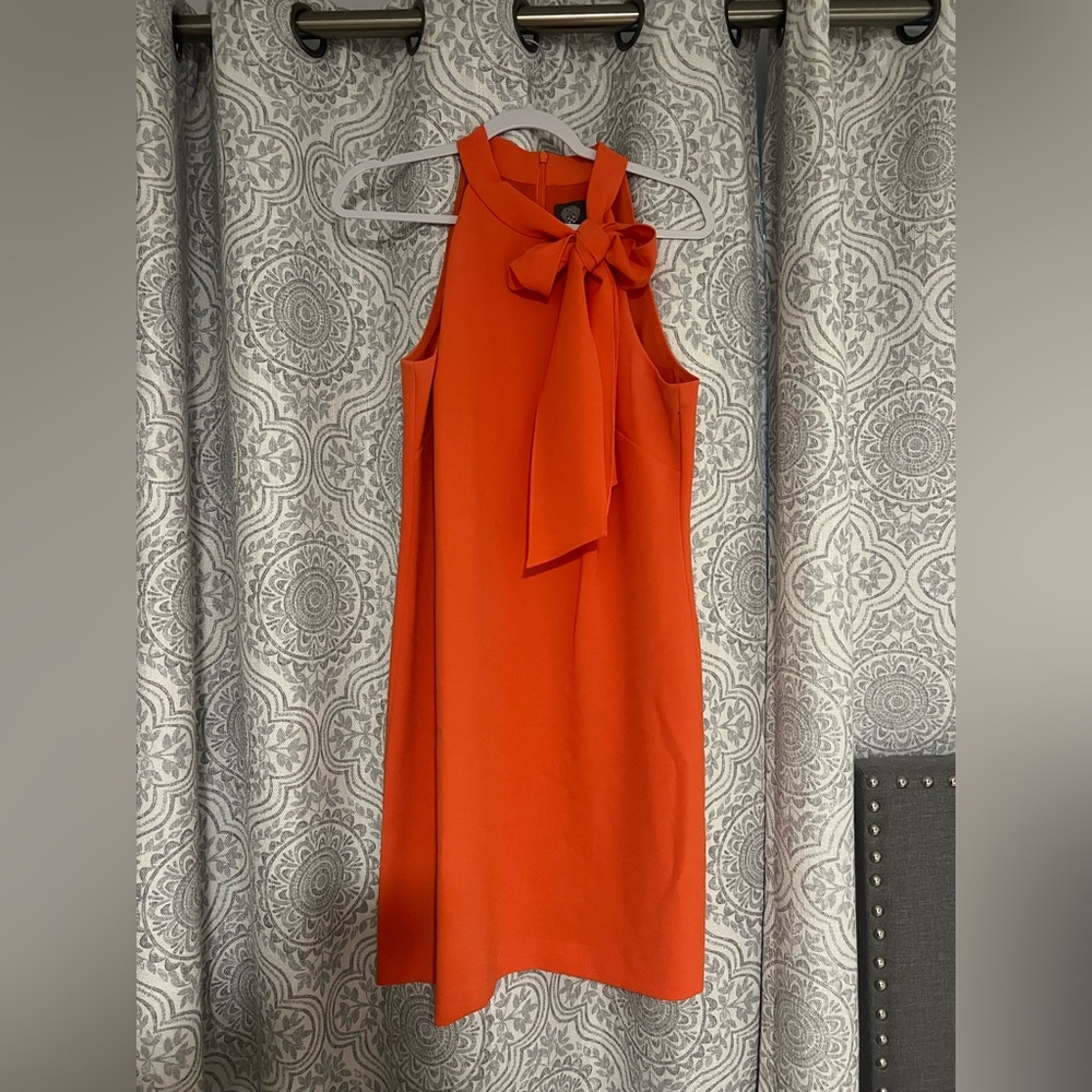 Vince Camuto Vibrant Orange Halter Dress